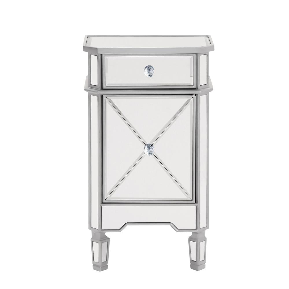 Vanity Table 42 in. x 18 in. x 31 in. in silver paint. Picture 1