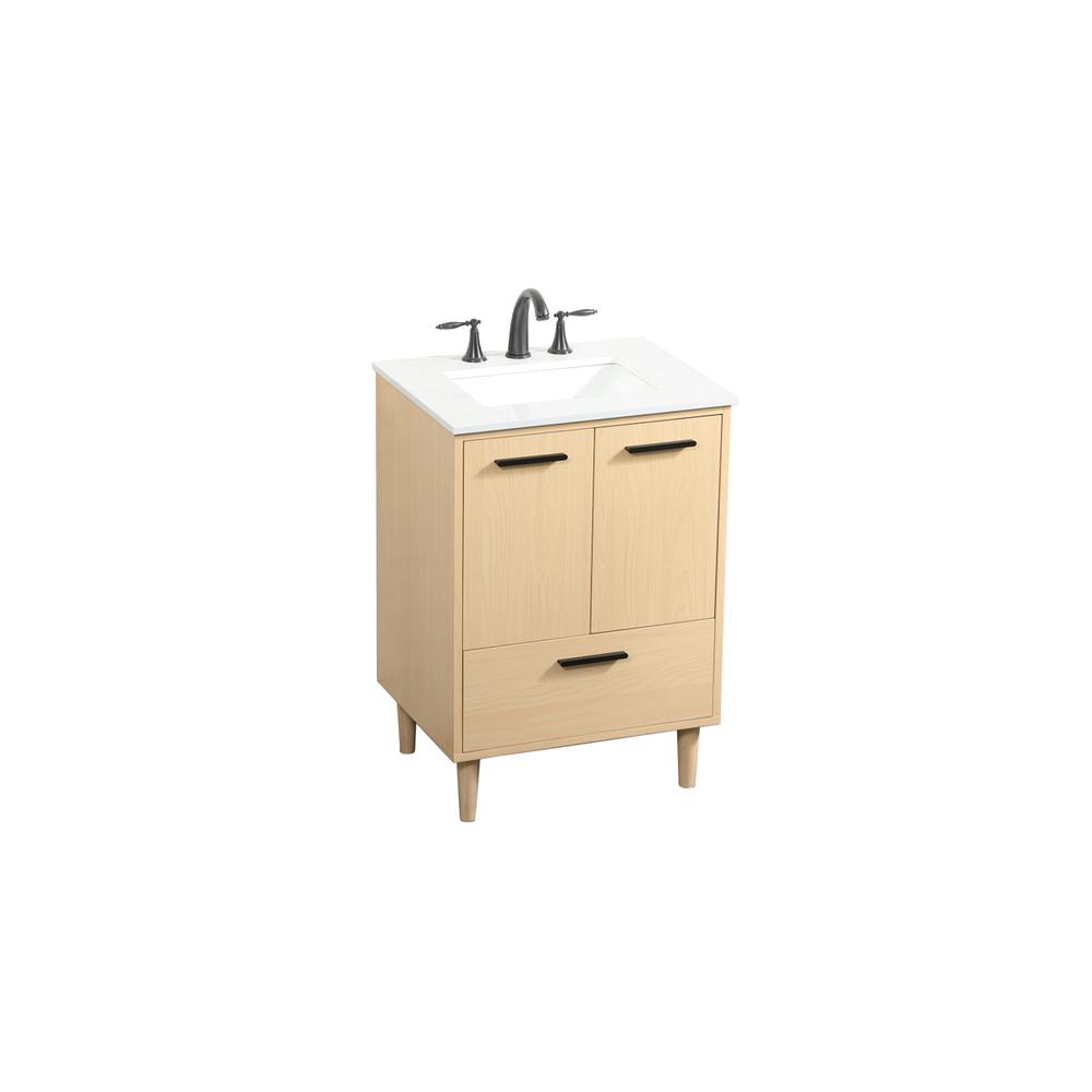 24 inch bathroom vanity in Maple. Picture 8