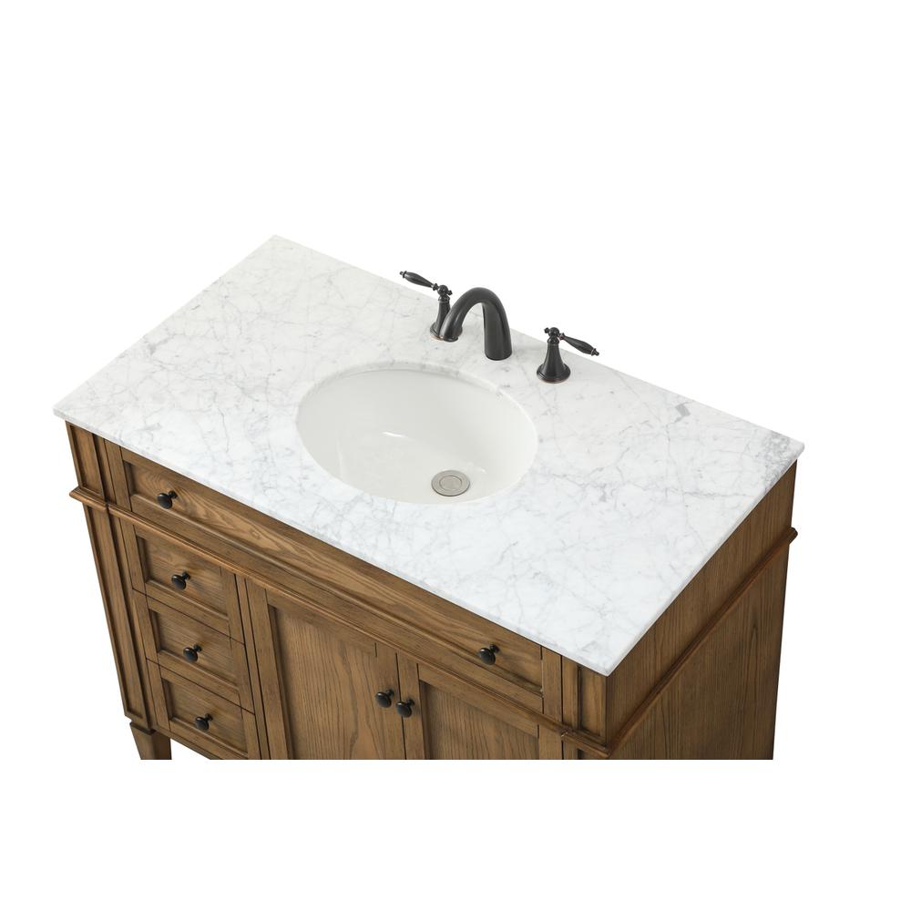 40 inch Single bathroom vanity in driftwood. Picture 10