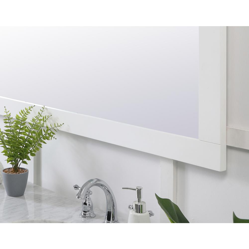 Aqua rectangle vanity mirror 72 inch in White. Picture 5