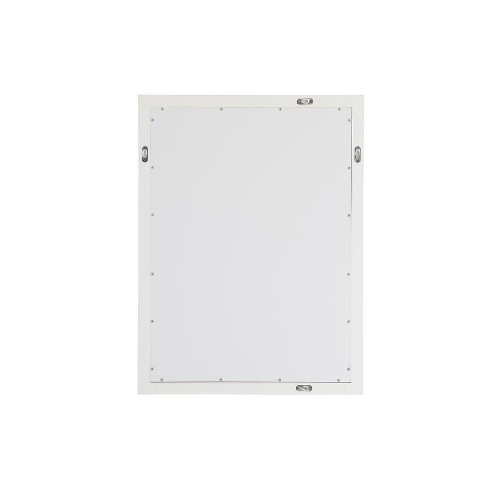 Aqua rectangle vanity mirror 24 inch in White. Picture 8