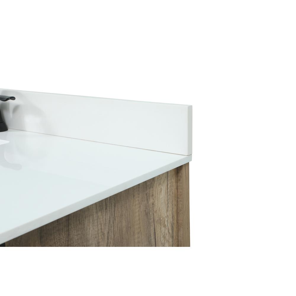 48 inch Single bathroom vanity in natural oak with backsplash. Picture 11