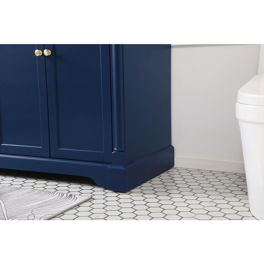 72 inch double bathroom vanity in Blue. Picture 6