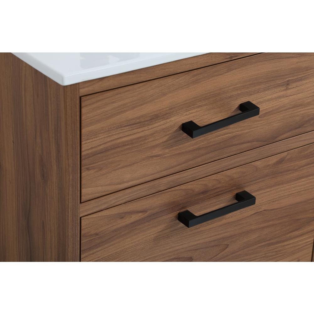 24 inch bathroom vanity in walnut brown. Picture 11
