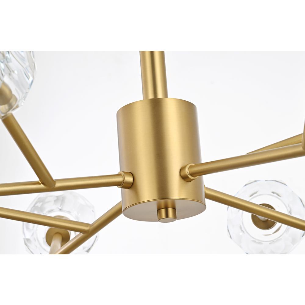 Graham 12 Light Pendant in Gold. Picture 5