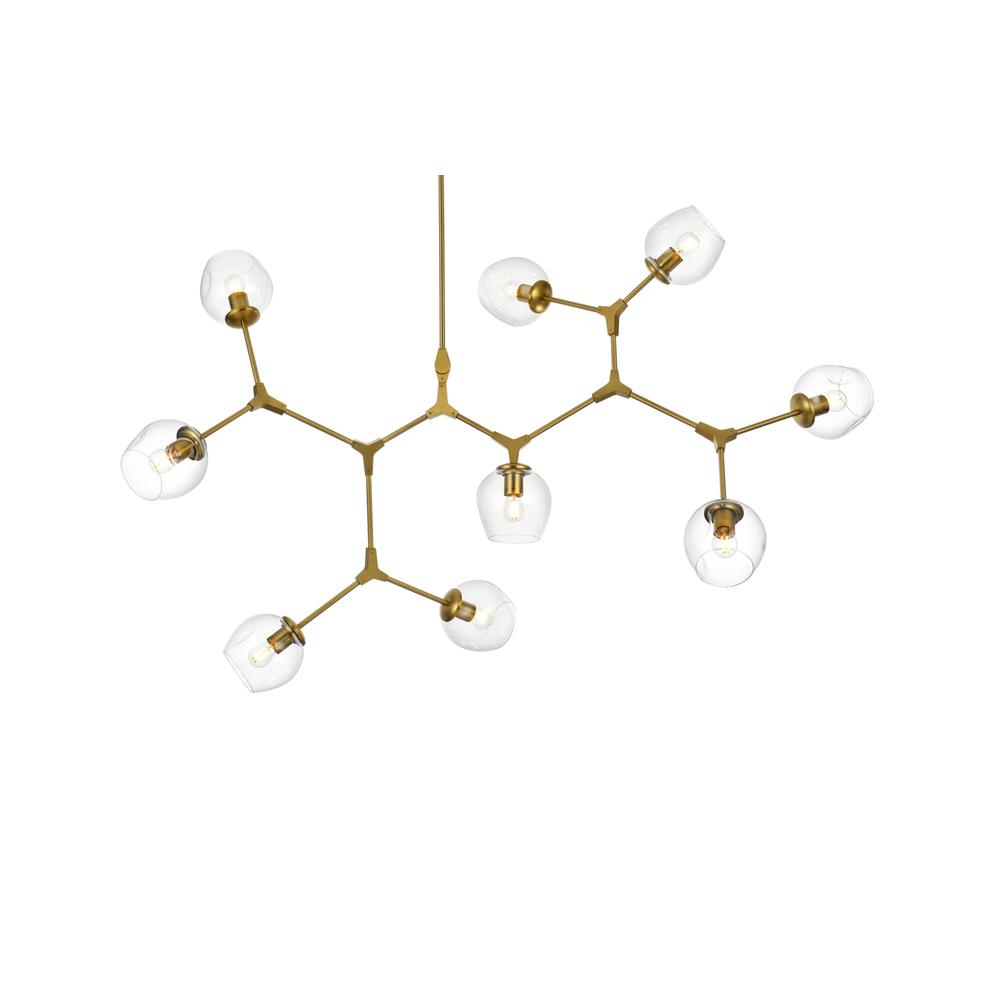 Cavoli 60 inch Chandelier in Brass. Picture 2