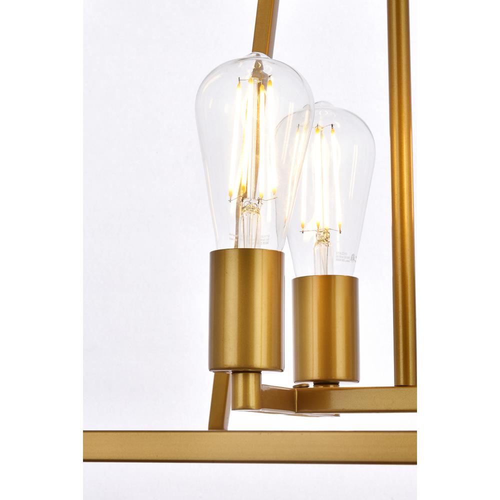 Declan 16 inch pendant in brass. Picture 4