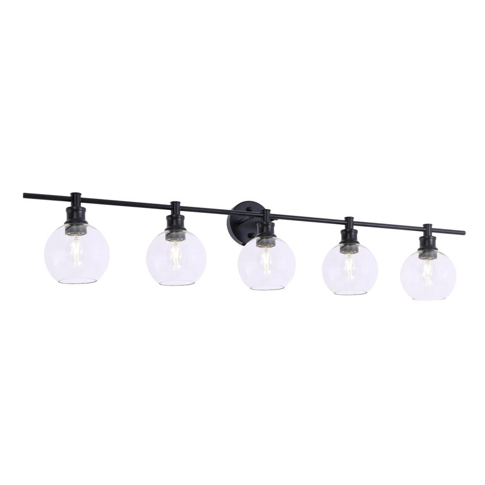 Collier 5 light Black and Clear glass Wall sconce. Picture 10