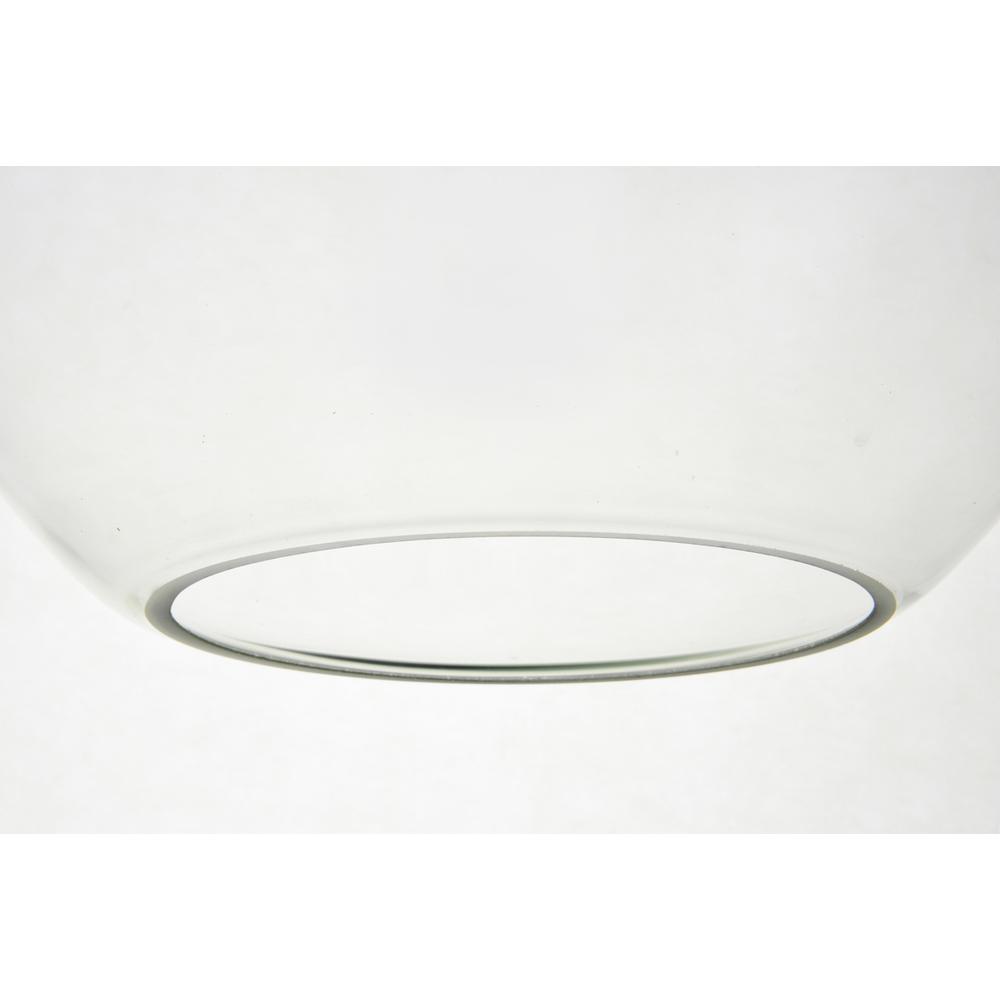 Baxter 1 Light Brass Pendant With Clear Glass. Picture 3