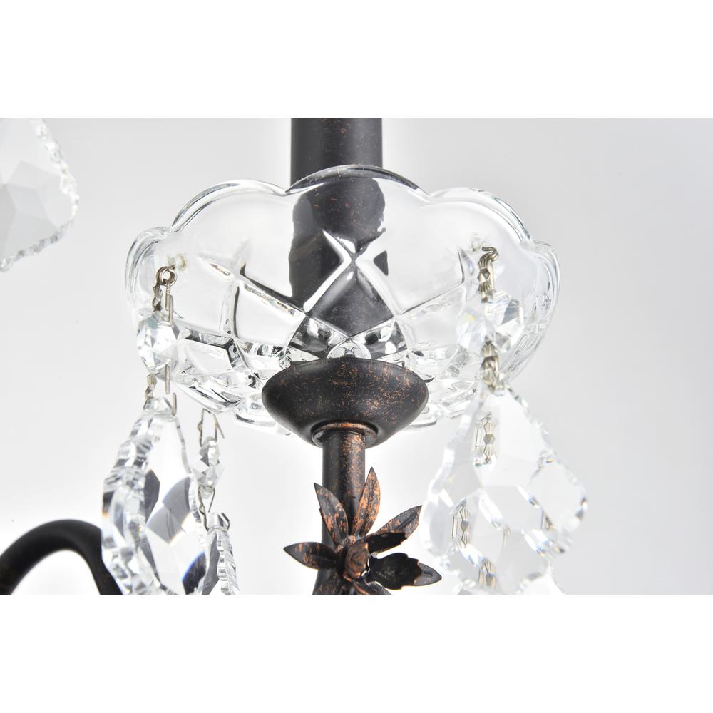 St. Francis 3 light Dark Bronze Wall Sconce Clear Royal Cut Crystal. Picture 2