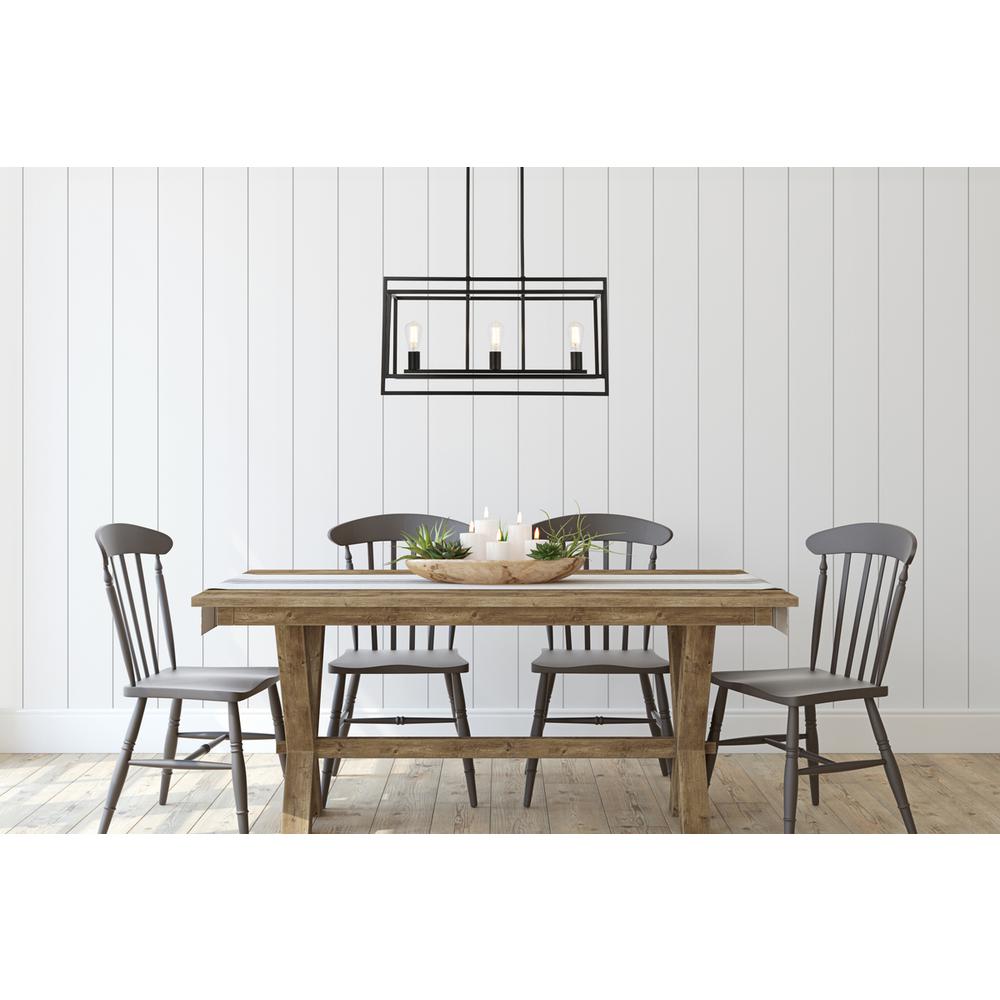 Voir 3 lights pendant in black. Picture 8