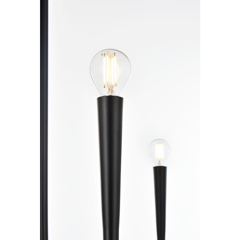Layne 42 inch chandelier in Black. Picture 3