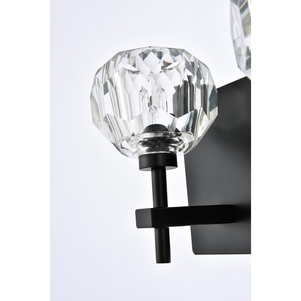 Graham 4 Light Wall Sconce in Black. Picture 5