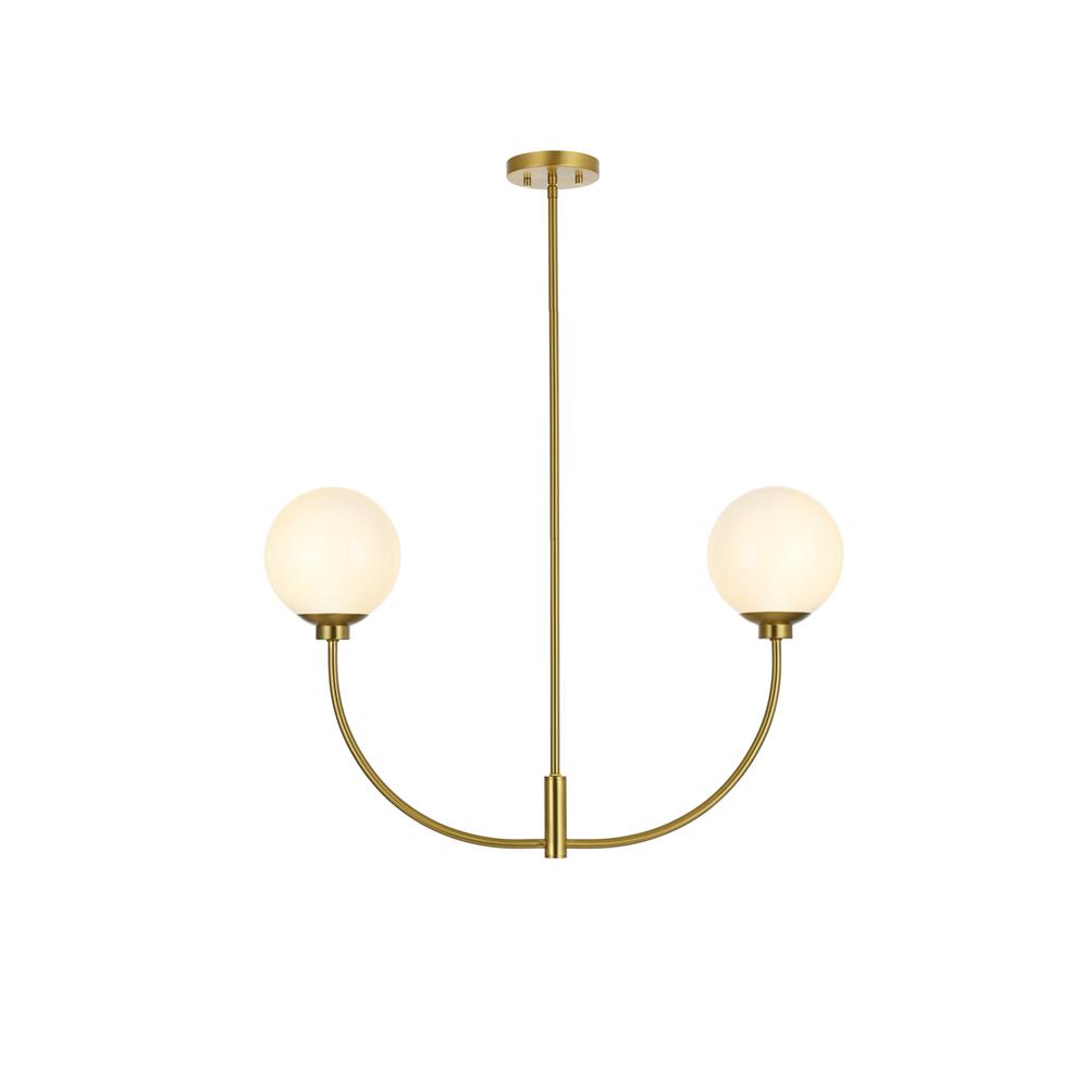 Nyomi 30 inch chandelier in Satin Gold. Picture 1