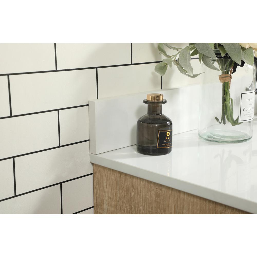 48 inch Single bathroom vanity in mango wood with backsplash. Picture 5