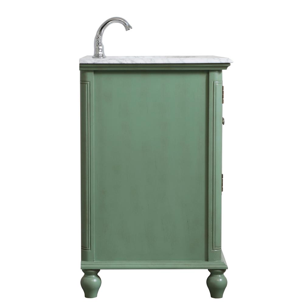 24 inch Single Bathroom Vanity in Vintage Mint. Picture 13