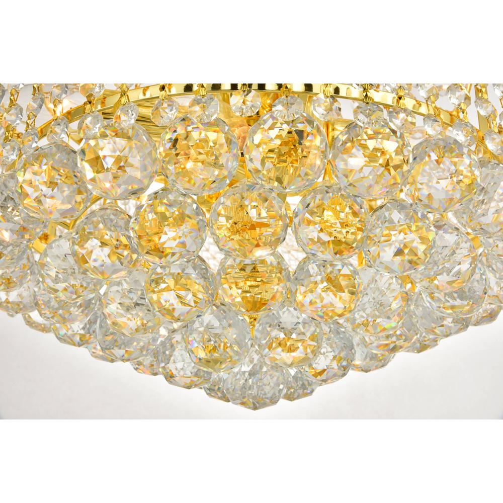 Primo 8 light Gold Pendant Clear Royal Cut Crystal. Picture 5