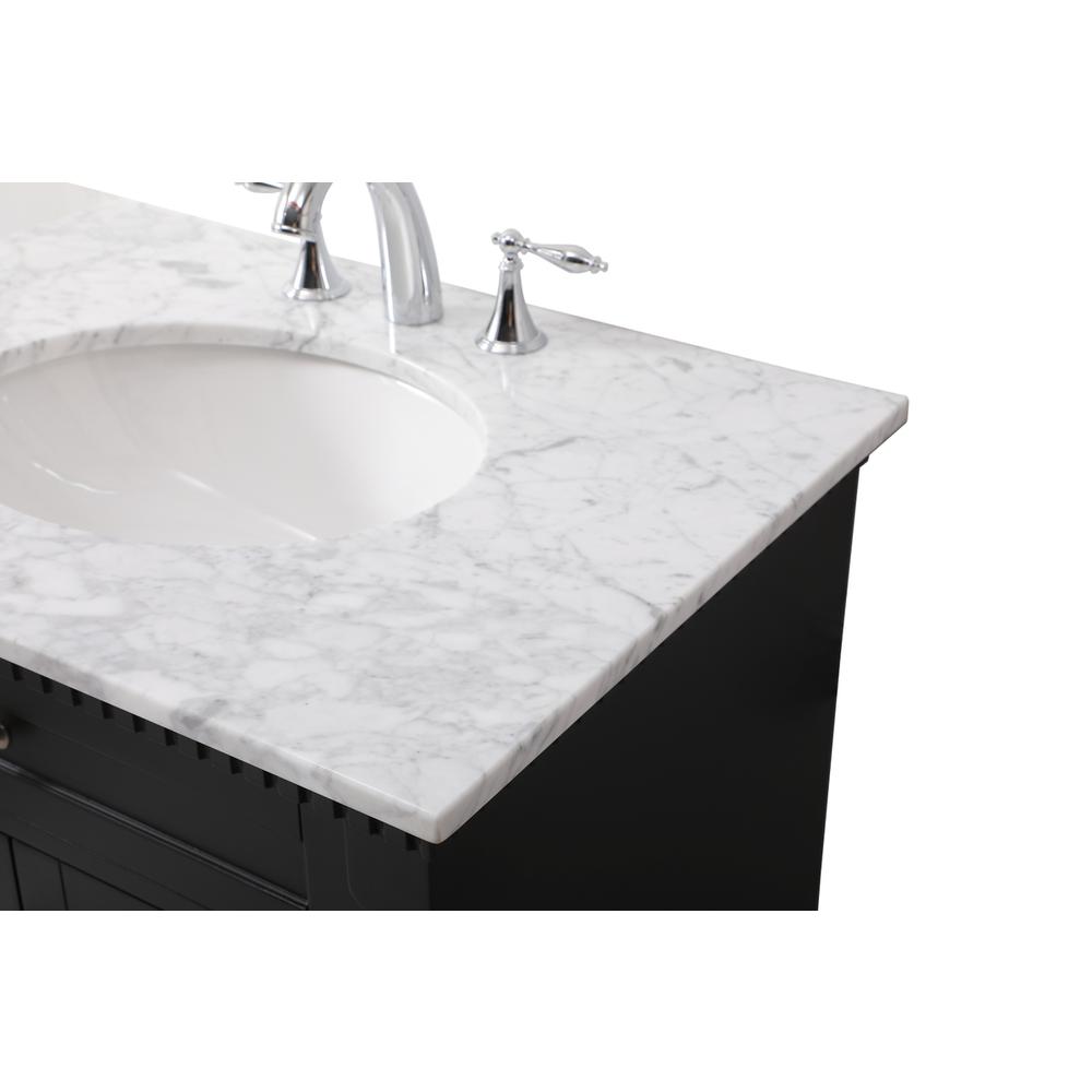 30 inch Single bathroom vanity set in black. Picture 11