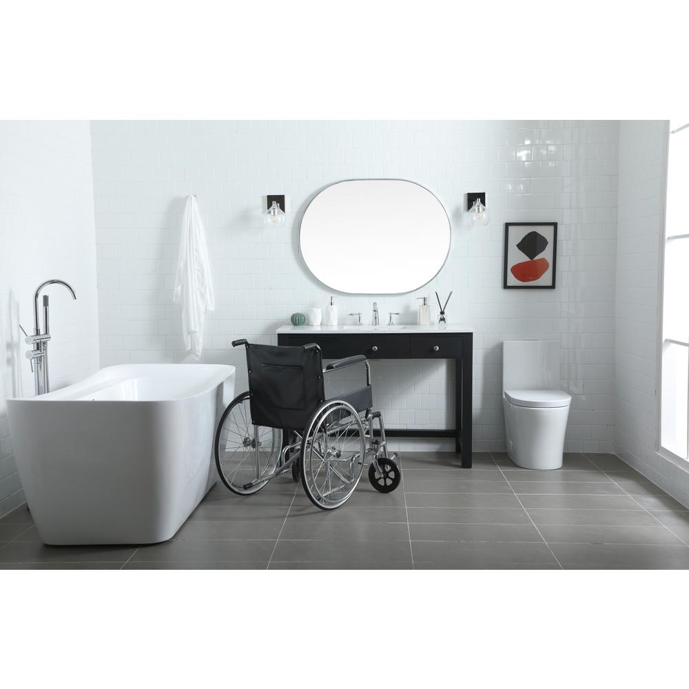 48 Inch ADA Compliant Bathroom Vanity In Black. Picture 4