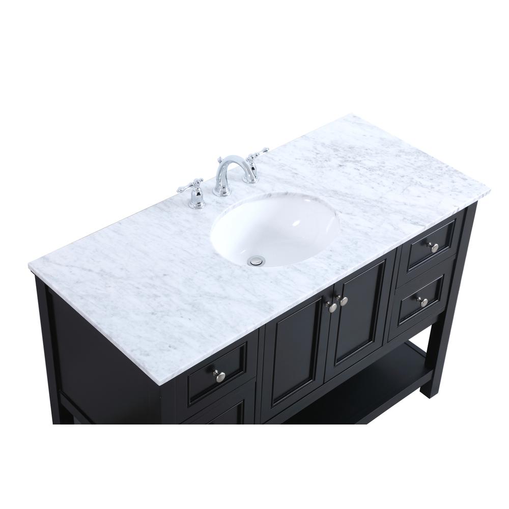 48 in. Single bathroom vanity set in Black. Picture 13