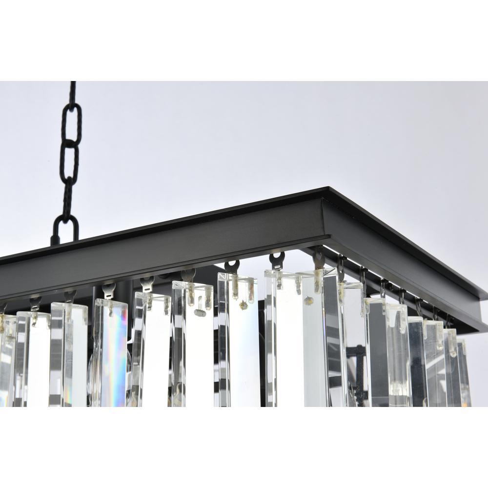Sydney 12 light Matte Black Chandelier Clear Royal Cut Crystal. Picture 5