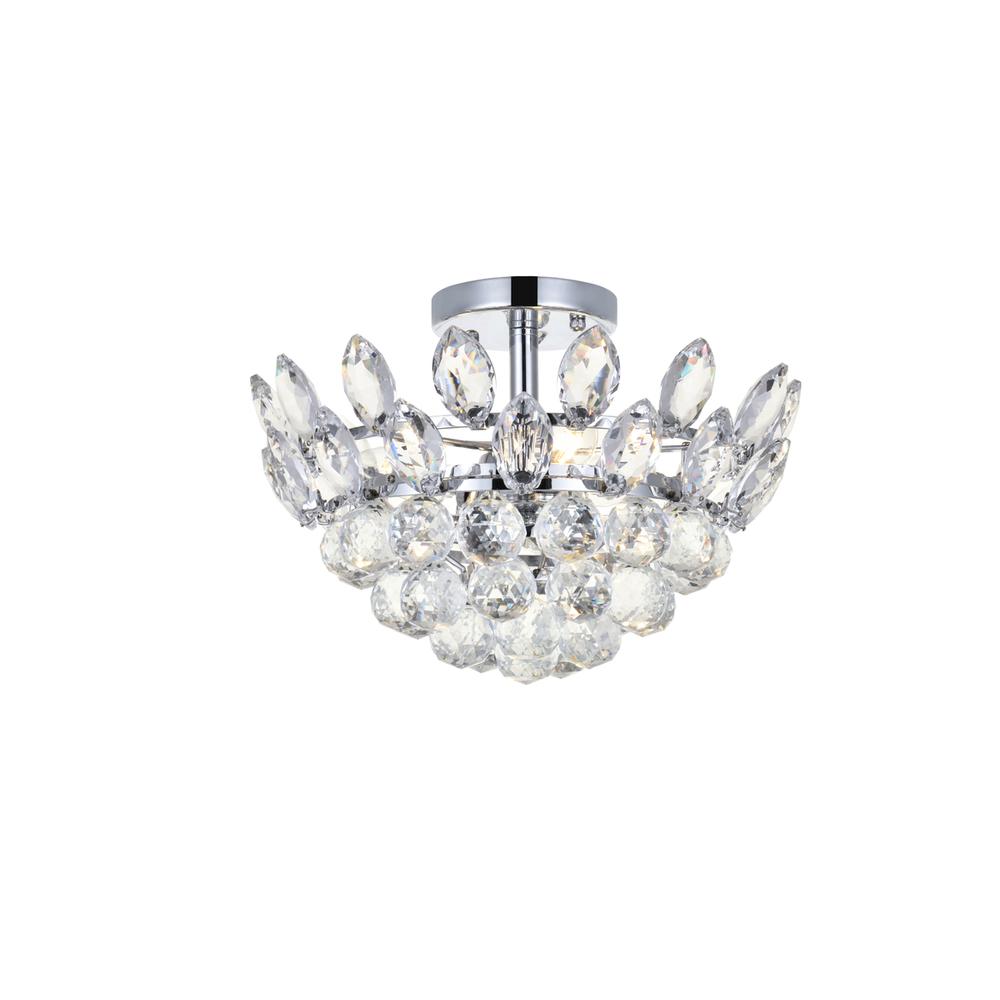 Emilia 14 inch flush mount in chrome. Picture 1