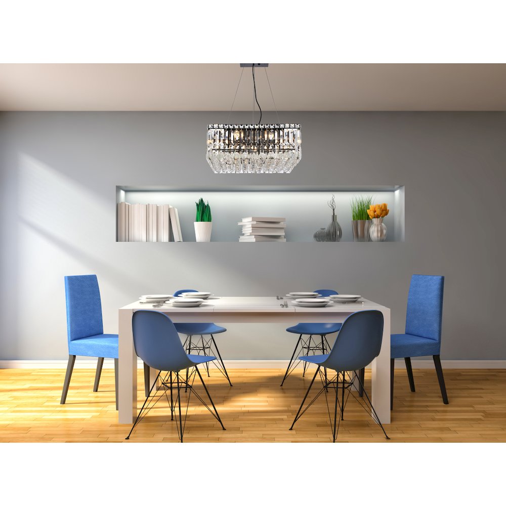 Maxime 20 Inch Black Chandelier. Picture 2