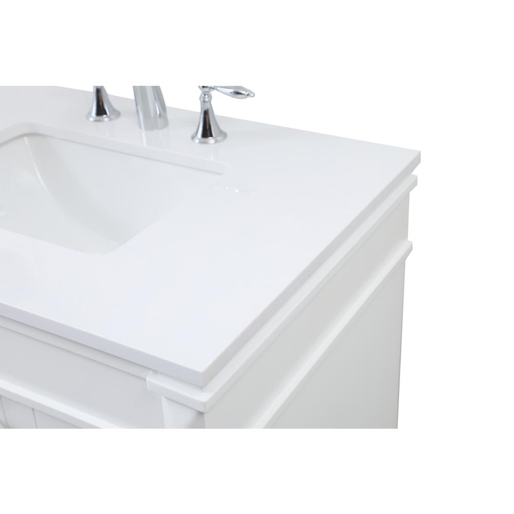 32 inch Single bathroom vanity in white. Picture 11