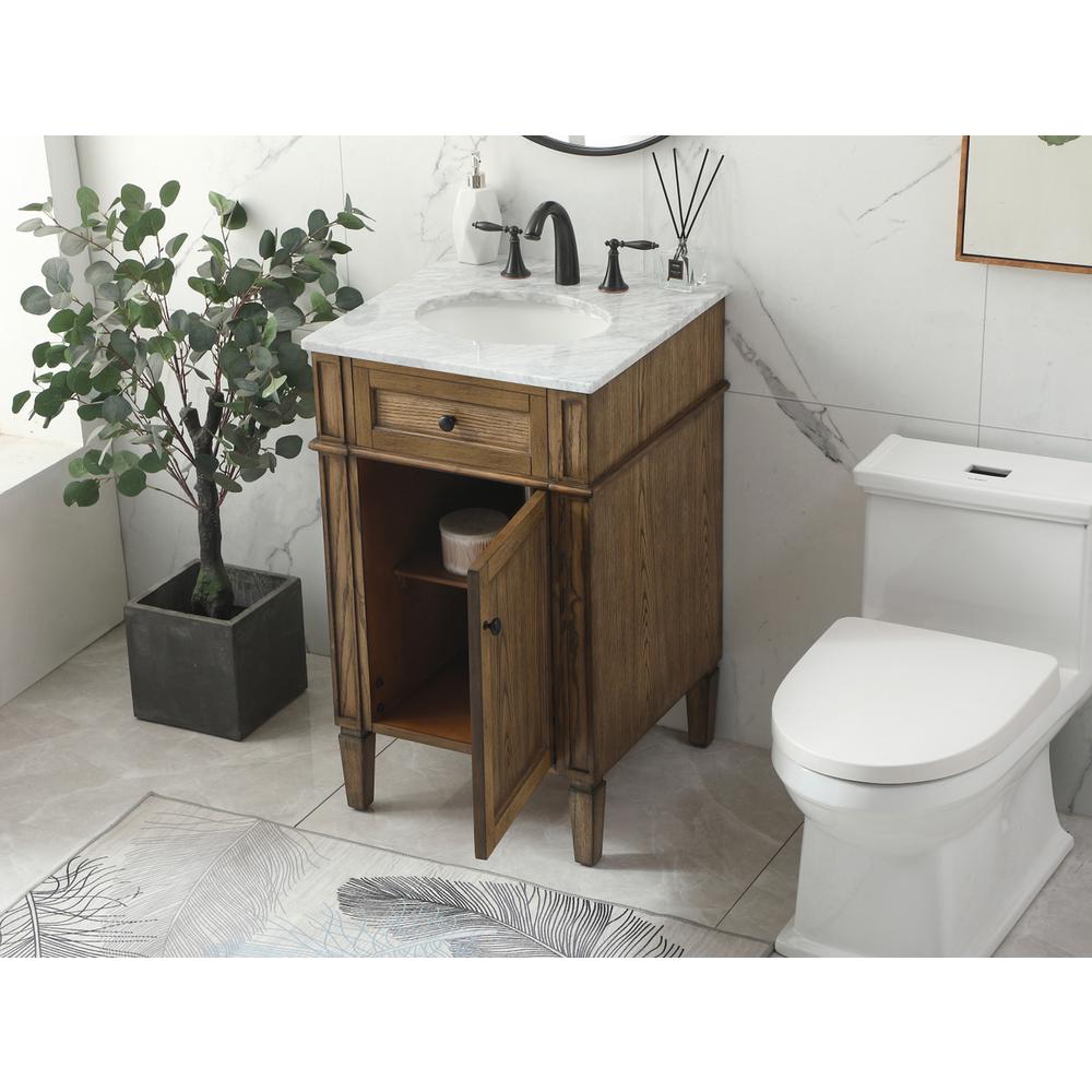 21 inch Single bathroom vanity in driftwood. Picture 3