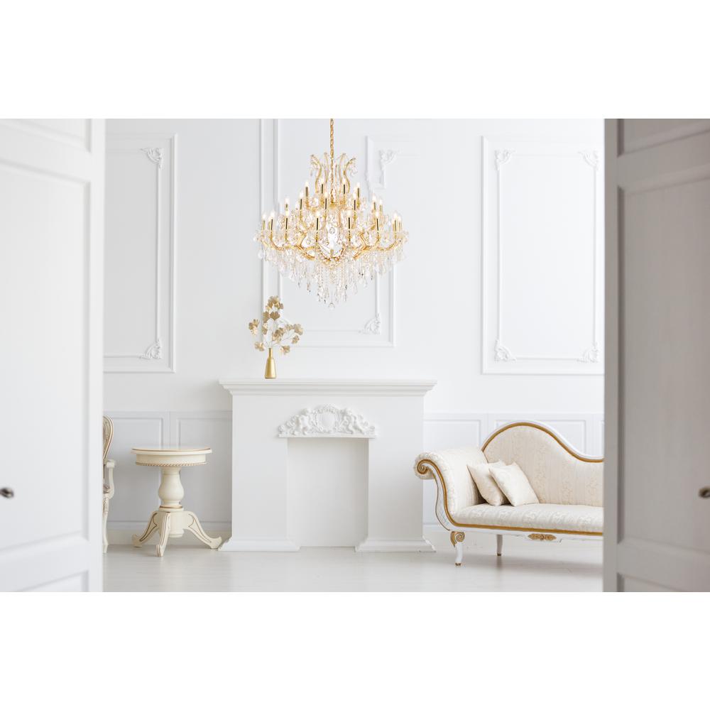 Maria Theresa 37 light Gold Chandelier Clear Royal Cut Crystal. Picture 9