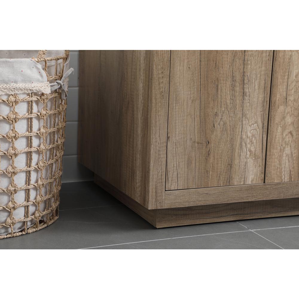 36 Inch SIngle Bathroom Vanity In Natural Oak. Picture 6