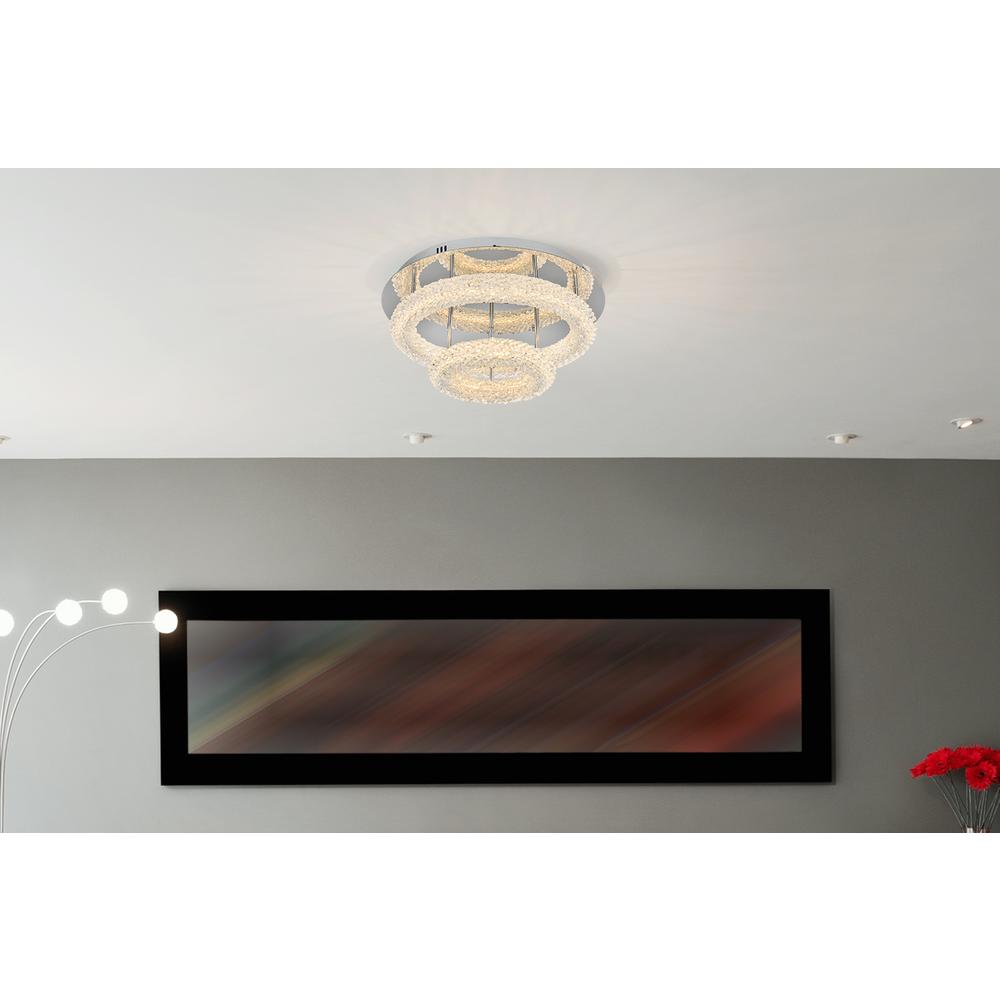 Bowen 22 inch Adjustable LED Flush Mount in Chrome. Picture 10