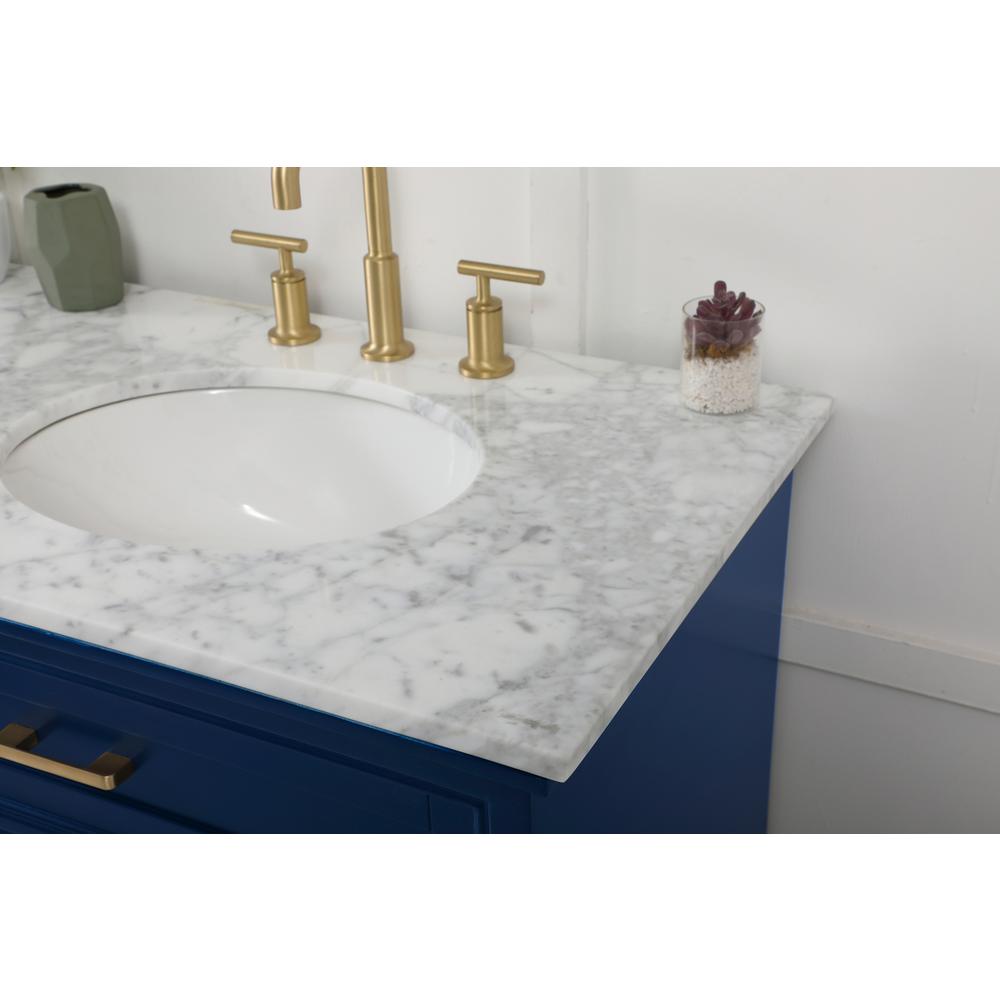 72 inch double bathroom vanity in blue. Picture 5
