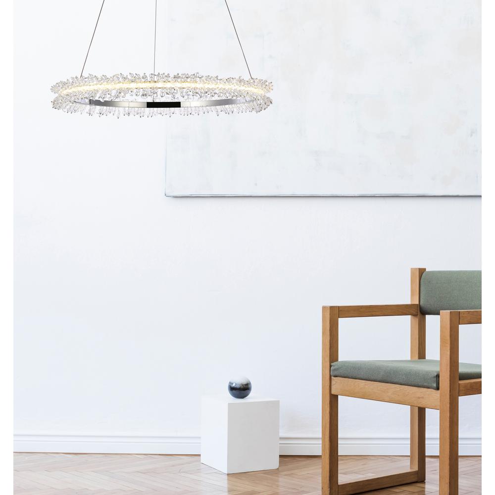 Laurel LED 26 inch Chrome pendant. Picture 6