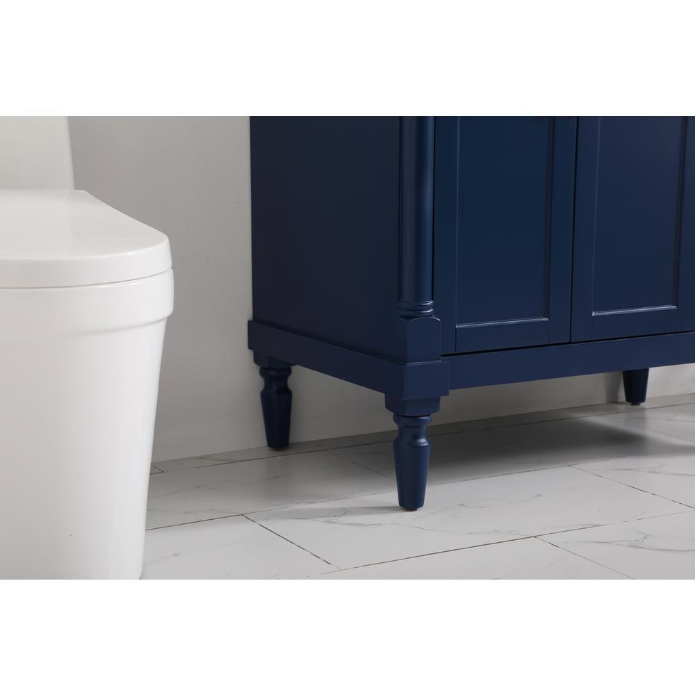 36 inch Single bathroom vanity in blue. Picture 6