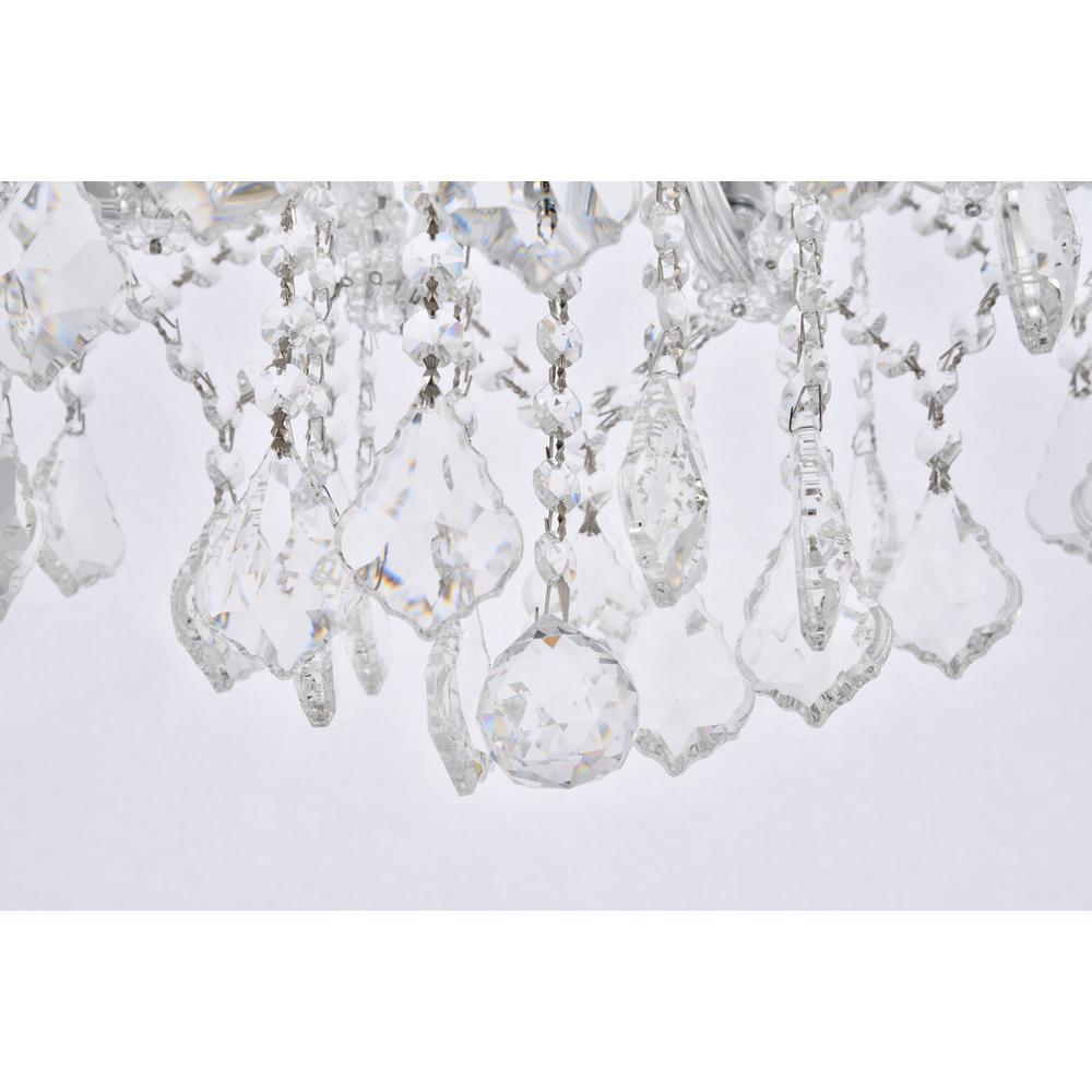 Maria Theresa 4 light Chrome Flush Mount Clear Royal Cut Crystal. Picture 3