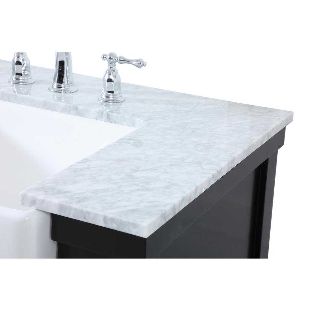 60 inch double bathroom vanity in black. Picture 11