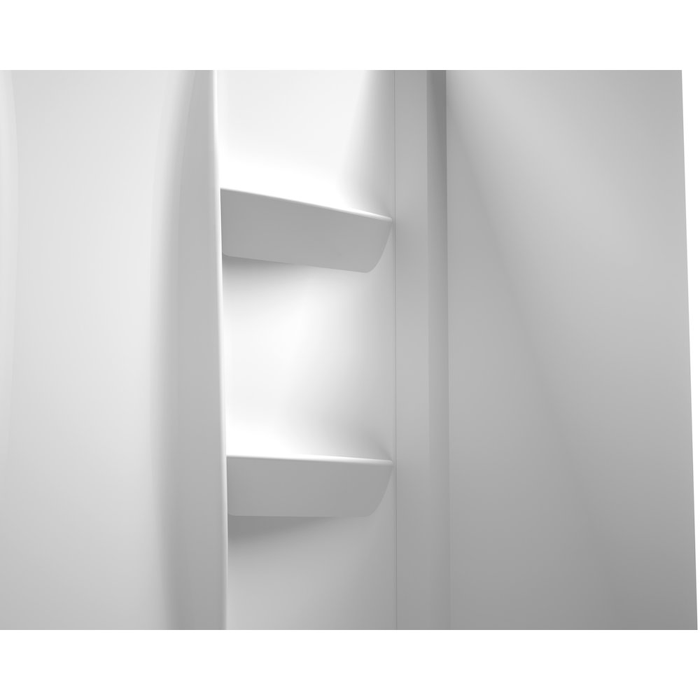 Sterling 48 Inch Alcove Shower Wall Surround In Glossy White. Picture 6