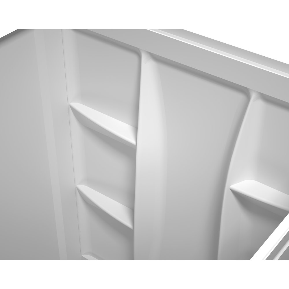 Sterling 48 Inch Alcove Shower Wall Surround In Glossy White. Picture 7