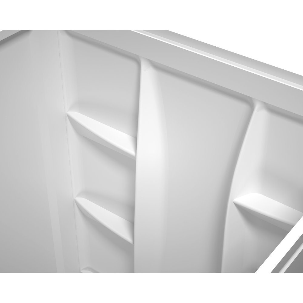Sterling 48 Inch Alcove Shower Wall Surround In Glossy White. Picture 6