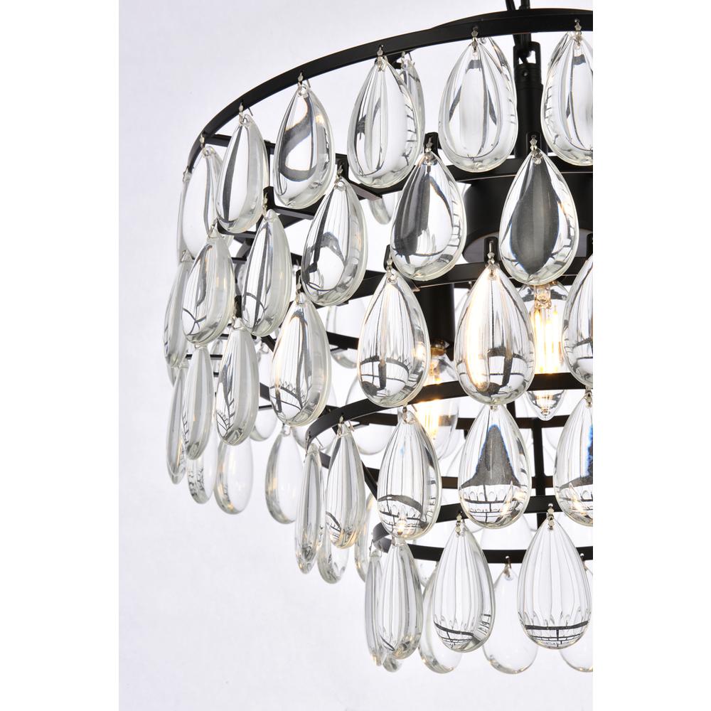 Mila 16 inch pendant in black. Picture 4