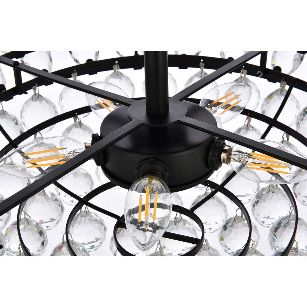 Emilia 20 inch pendant in black. Picture 5