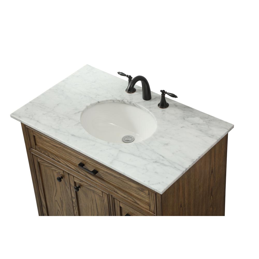 36 inch Single bathroom vanity in driftwood. Picture 11