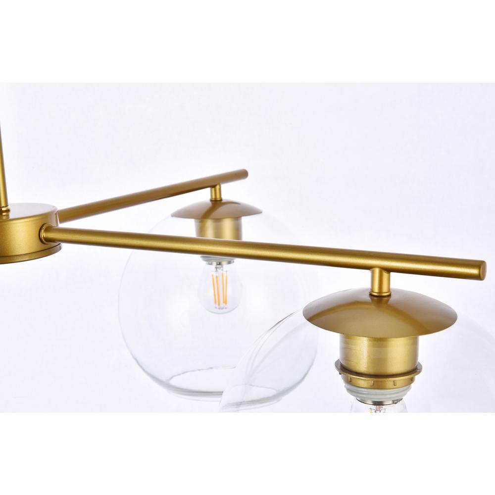 Opus 4 lights brass pendant. Picture 4