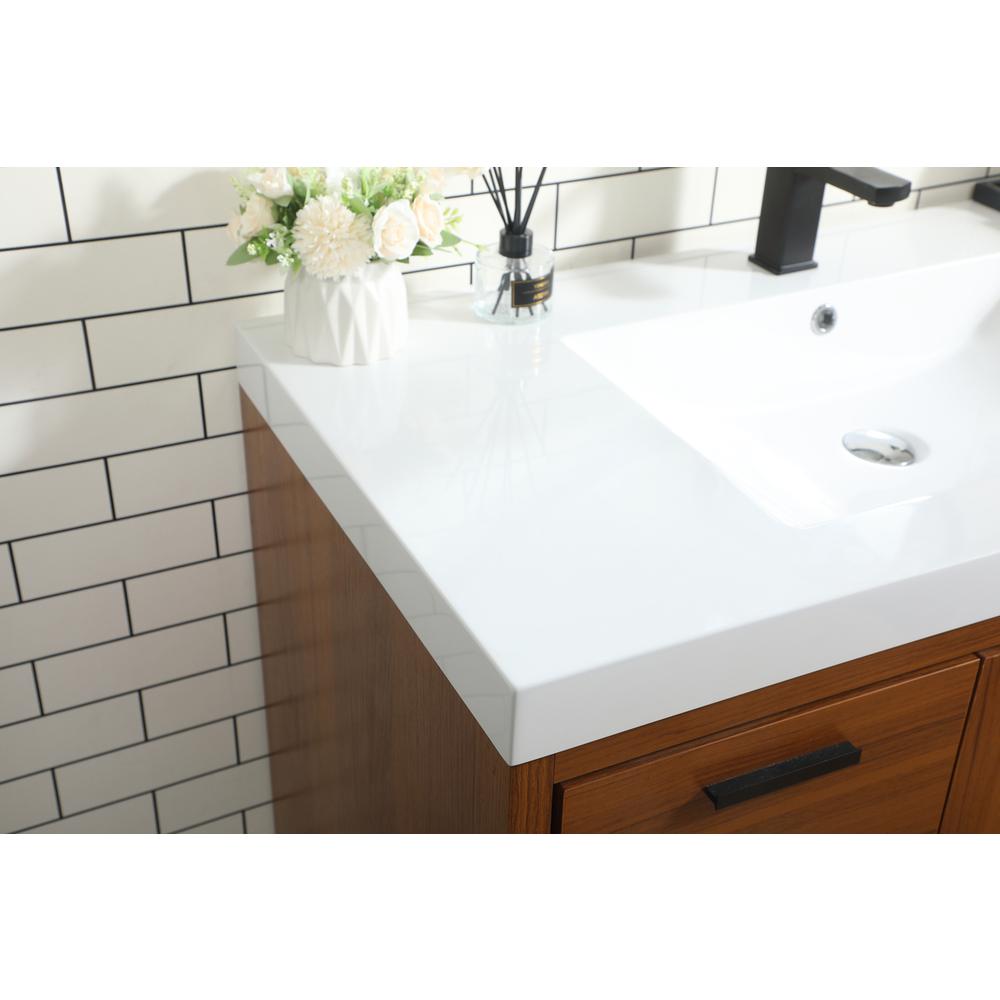 42 inch Single bathroom vanity in Teak. Picture 5