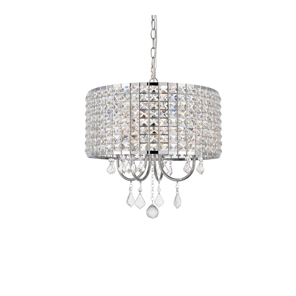 Elise 17 inch pendant in chrome. Picture 2