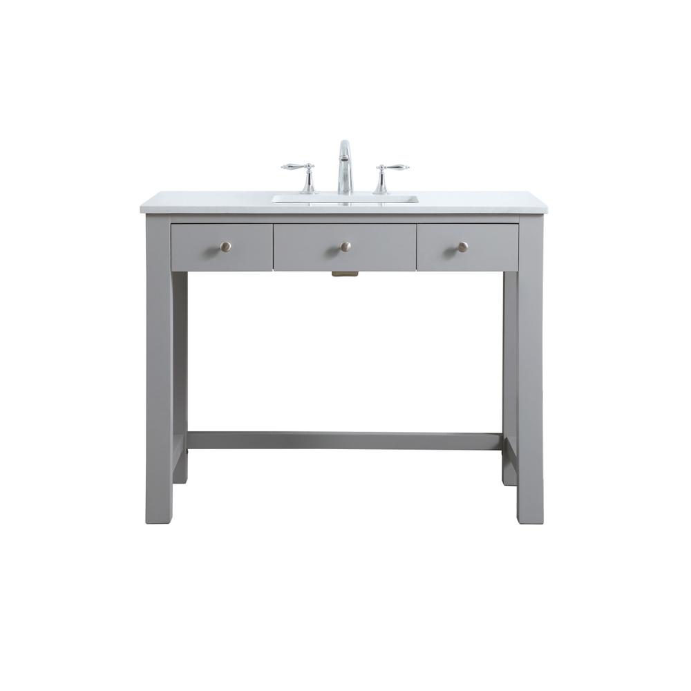 42 Inch ADA Compliant Bathroom Vanity In Grey. Picture 1