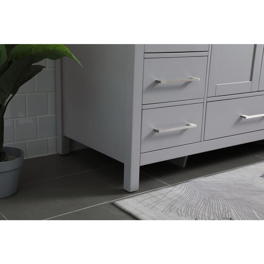 54 Inch SIngle Bathroom Vanity In Grey. Picture 6
