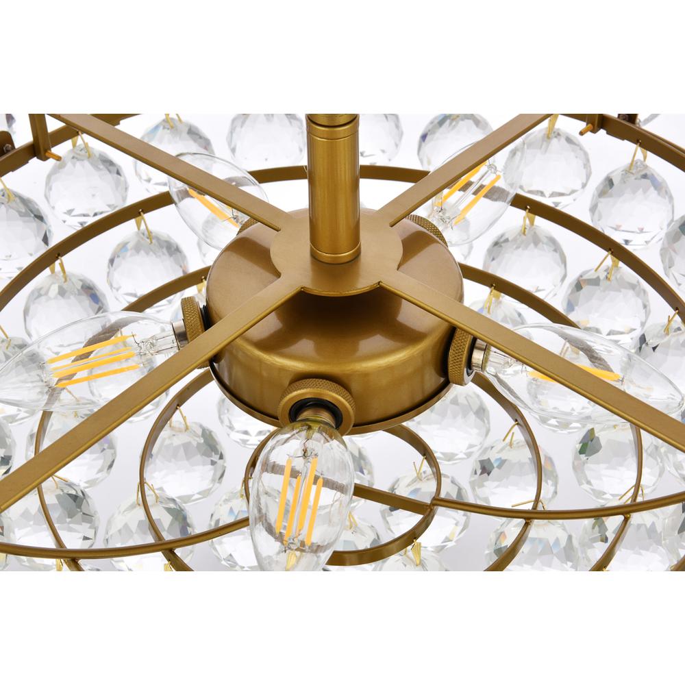 Emilia 20 inch pendant in brass. Picture 5