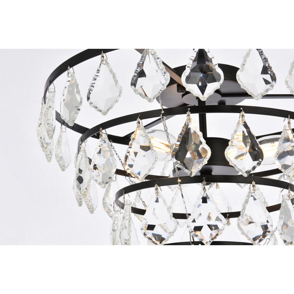 Ella 16 inch flush mount in black. Picture 4